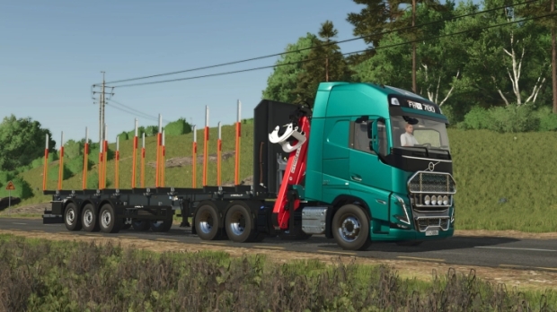 FS25 - Volvo FH16 6x4 + Palfinger Epsilon M12Z V1.0