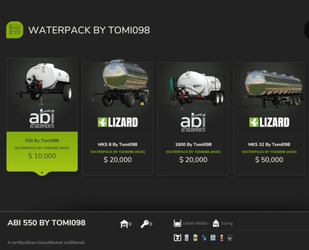 FS25 - Water Trailer Pack V1.0