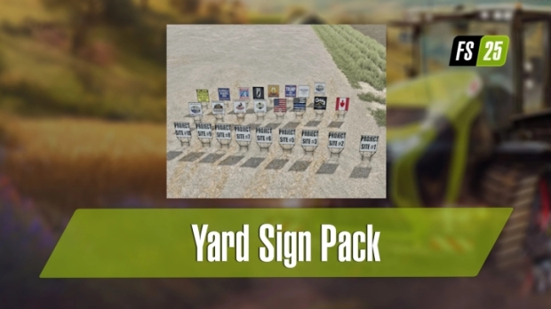 FS25 - Yard Sign Pack V1.0