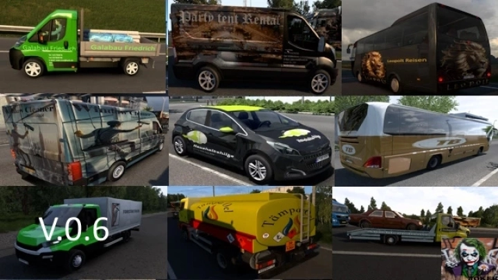 ETS2 - AI Traffic Vehicle Paint-Job Pack V0.6