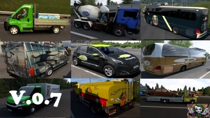 ETS2 - AITraffic Vehicle Paint-Job Pack V0.7