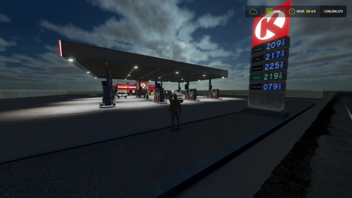 FS25 - Circle K Gas Station V1.0