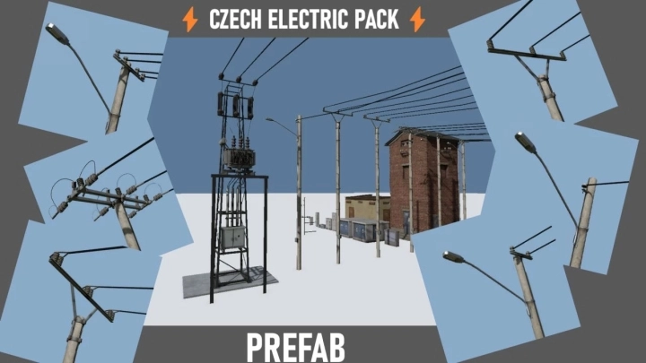 FS25 - Czech Electric Pack Prefab V1.0