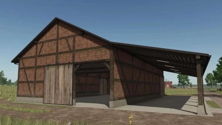 FS25 - Half Timbered Barn V1.0