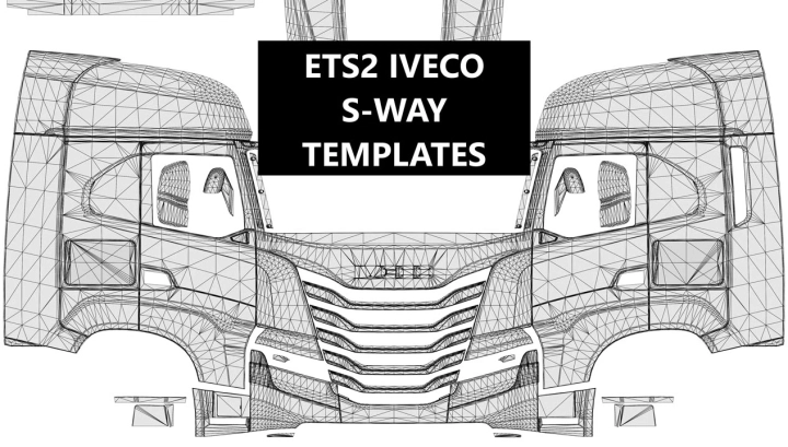 ETS2 - Iveco S-Way Skin Templates V1.53