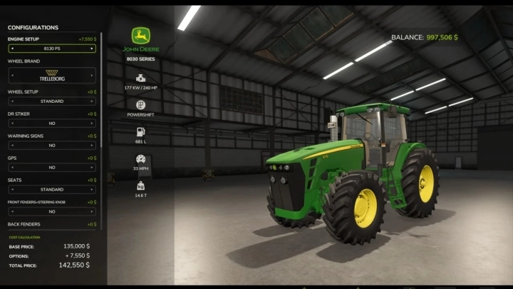 FS25 - John Deere 8130-8530 V1.0