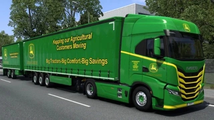 ETS2 - John Deere S-Way & Trailer Skin V1.0