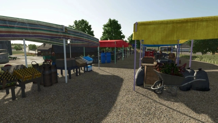 FS25 - Placeable Market Decoration V1.0.0.1