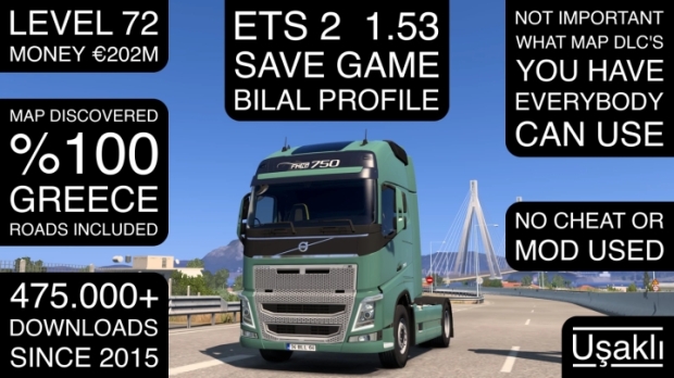 ETS2 - Save Game Profile V1.0