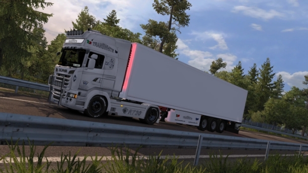 ETS2 - Scania R730 TransWhite Skin V1.0