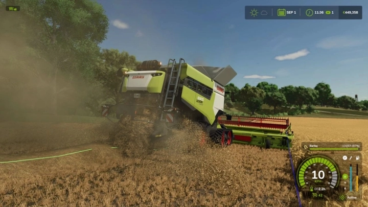 FS25 - Stop Full Combine V1.1