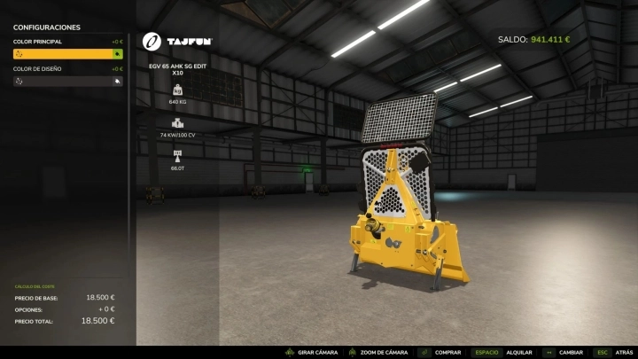 FS25 - Tajfun EGV65AHKSG Edit V1.0