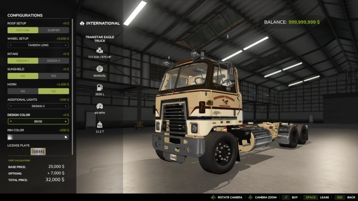 FS25 - Transtar Eagle Truck V1.0