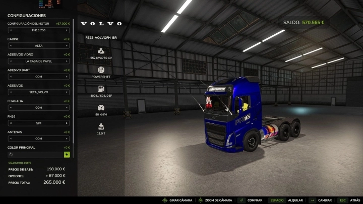 FS25 - Volvo FH16 BR V1.0