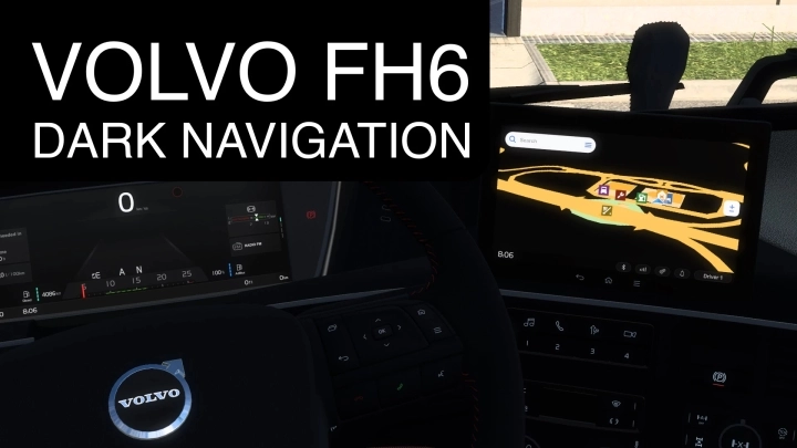 ETS2 - Volvo FH6 Dark Navigation V1.0