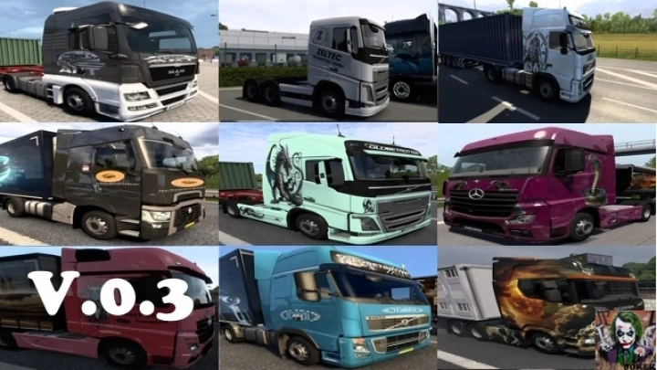 ETS2 - AI Truck Traffic Paint Job (by Joker) V0.3