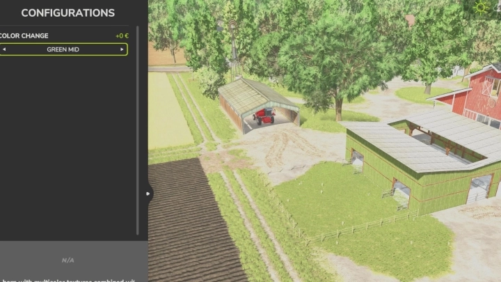 FS25 - Cow Barn Multicolor V1.0.0.2