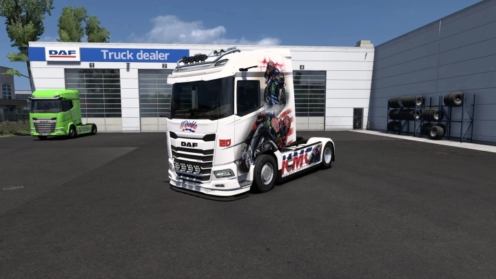 ETS2 - DAF XG LPTrans Quartararo Skin V1.0