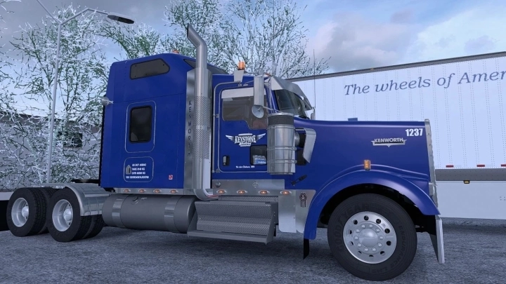 ATS - Ol Blue Skin for Kenworth W900 V1.0