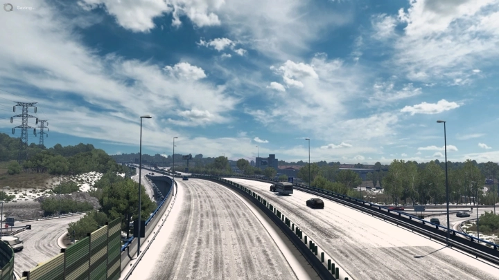 ETS2 - Realistic Brutal Graphics & Weather Winter Snow V1.0