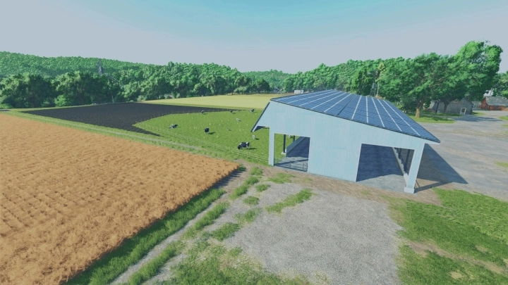 FS25 - Special Multi-Colored Cow Barn V1.0.0.2