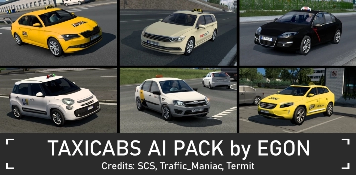ETS2 - Taxicabs AI Pack V1.0
