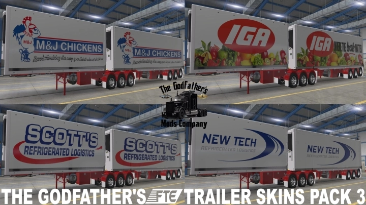 ATS - The Godfathers FTE Trailer Skins Pack V3.0