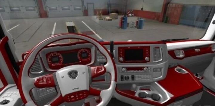 ETS2 - Scania Next Gen Red - White Interior (1.40.x)