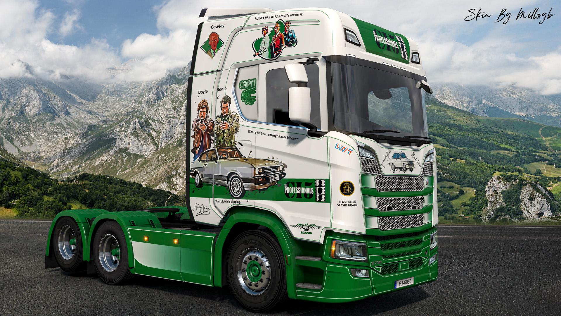 ETS2 - Scania NG The Professionals Skin V1.0 (1.36.x)