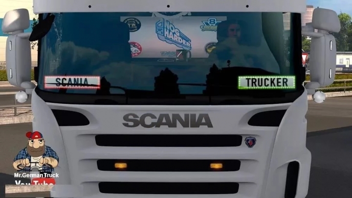 ETS2 - Animated Driver and Co-Driver Plate V1.0 (1.41.x)