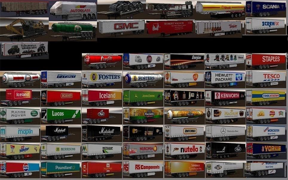 ETS2 - Trailer Pack V9.14 (1.35.X)