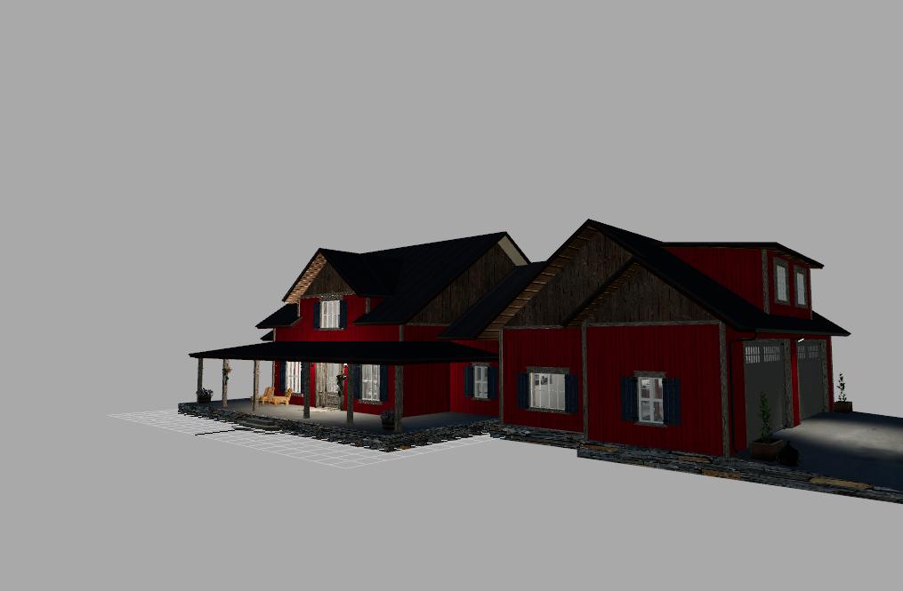 FS19 - EMR Farmhouse Retexture in Red V2.0
