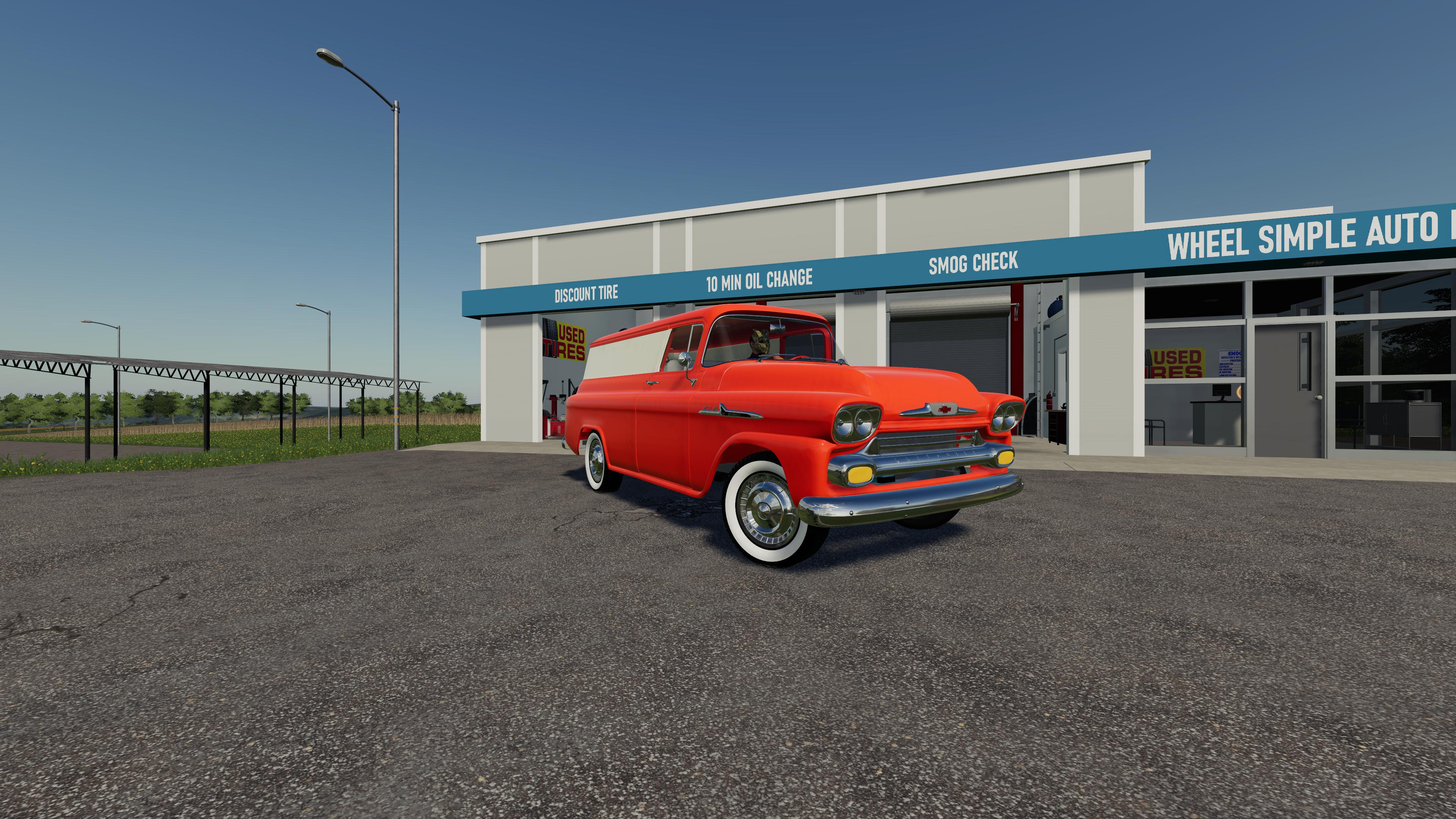 FS19 - 58 Chevy Apache Panel Van V1.0