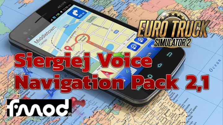 ETS2 - Siergiej Voice Navigation Pack V2.1 (1.41.x)