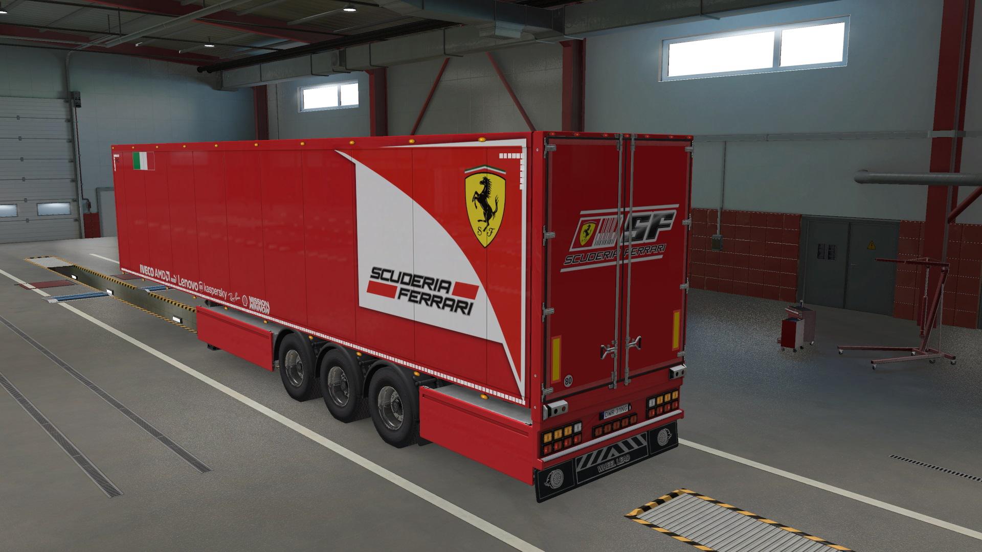 ETS2 - Ferrari Scuderia F1 Paintjob V1.0 (1.38.x)