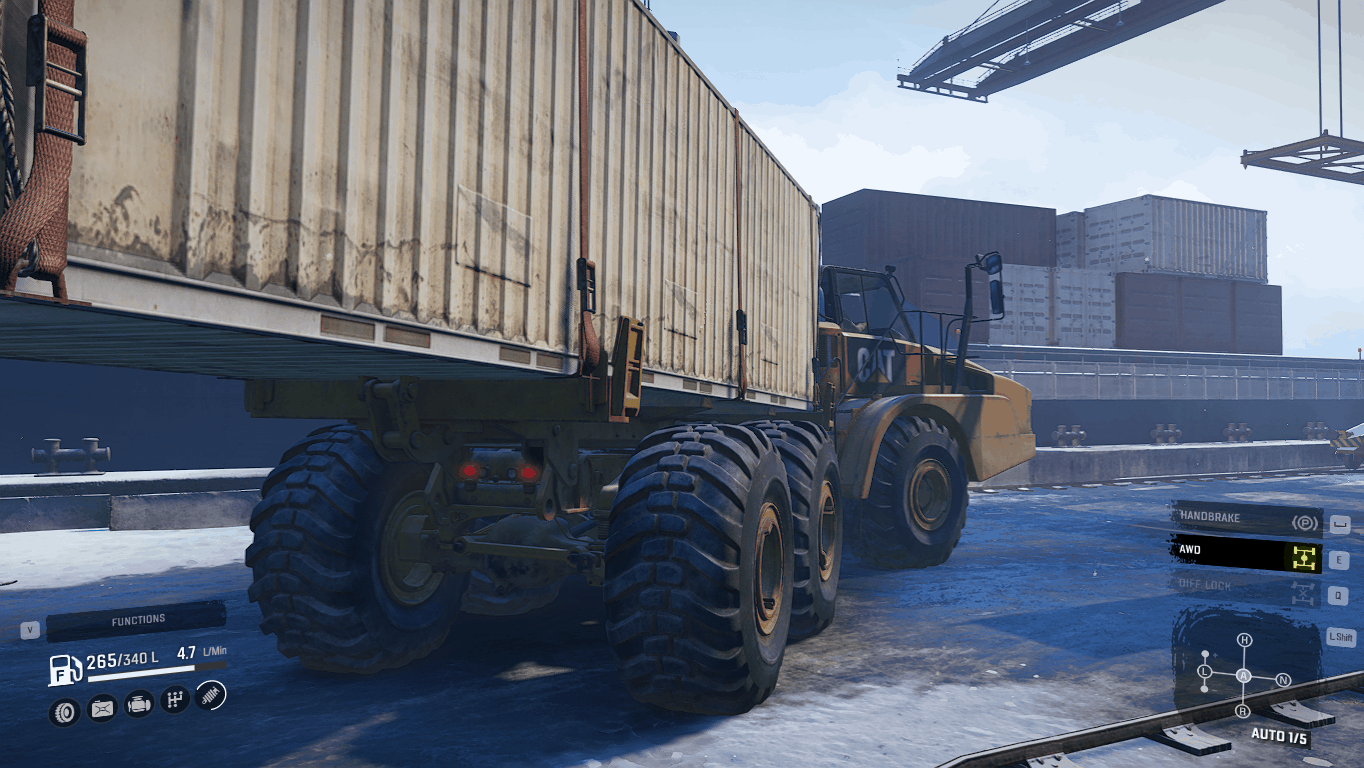 SnowRunner - CAT 745C Able to Carry Large Containers V1.0