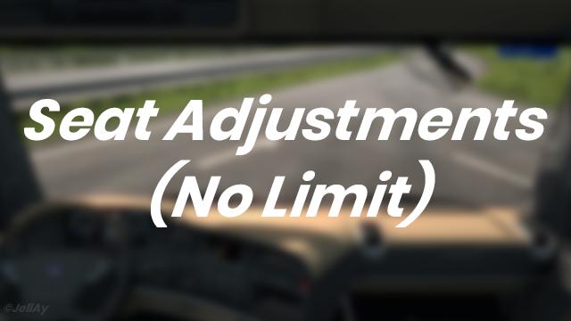 ETS2 - Seat Adjustments (No Limit) V1.0 (1.35.x)