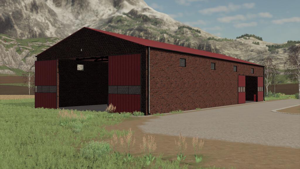 FS19 - Red Brick Garage V1.0.0.1