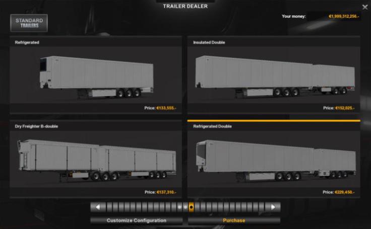 ETS2 - Unlocked Double & Scandinavian Trailers (1.36.x)