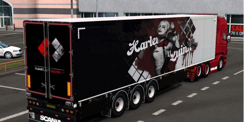 ETS2 - Harley Quinn Skin for Scs Trailers (1.36.x)
