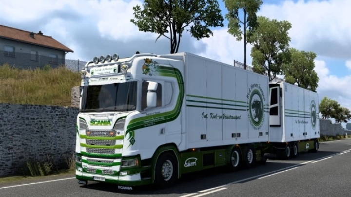 ETS2 - Patrick V. D. Hoeven Transport Paintjob V1.0 (1.41.x)