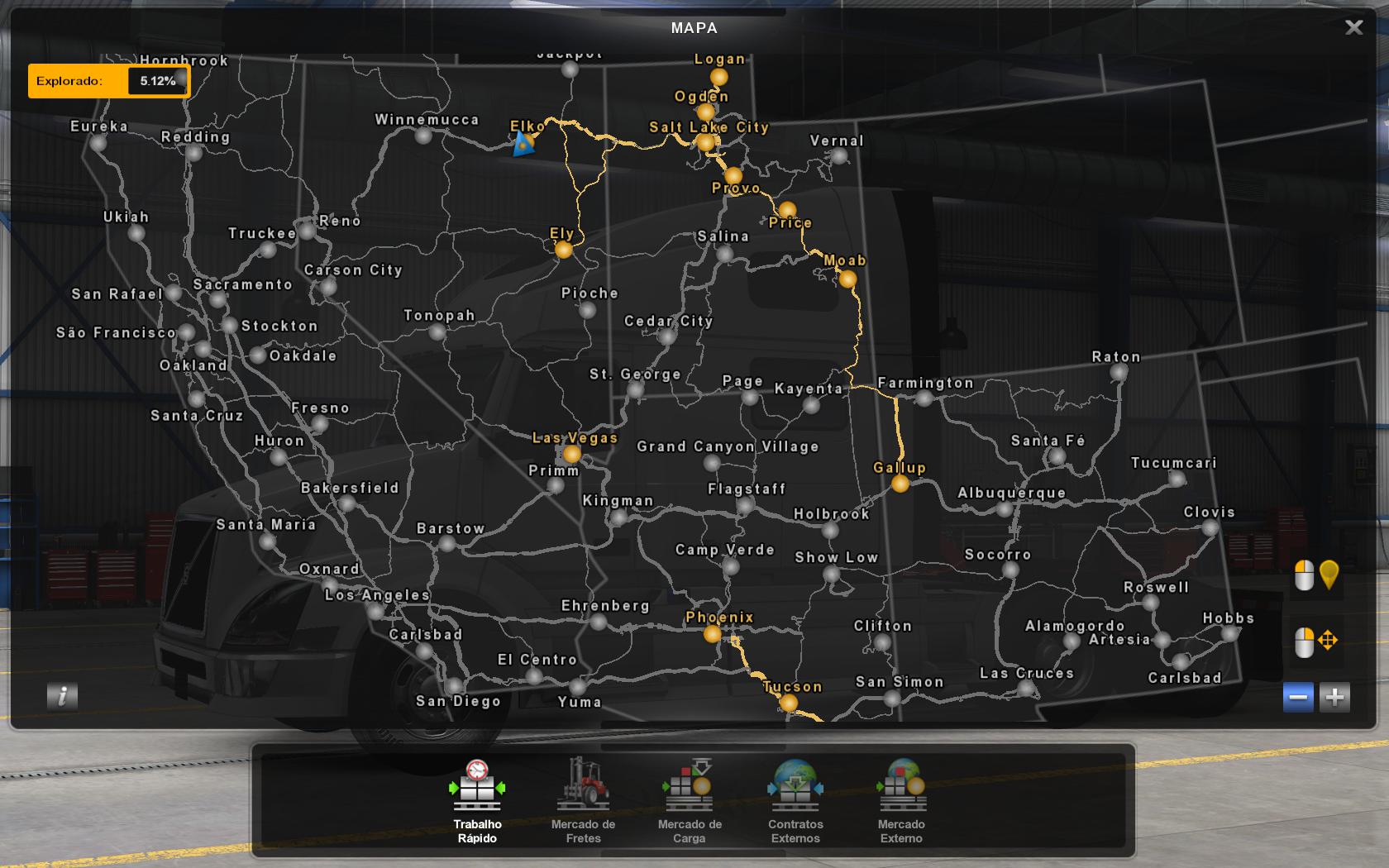 American Truck Simulator Mod Map World Map