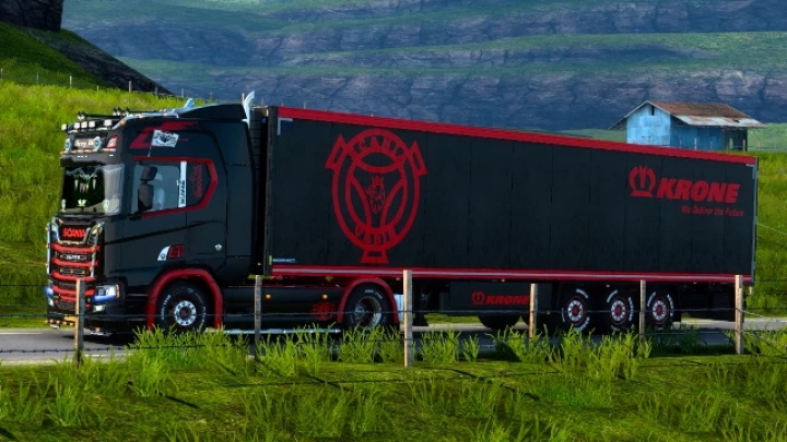 ETS2 - Red on Black Skins (1.40.x)