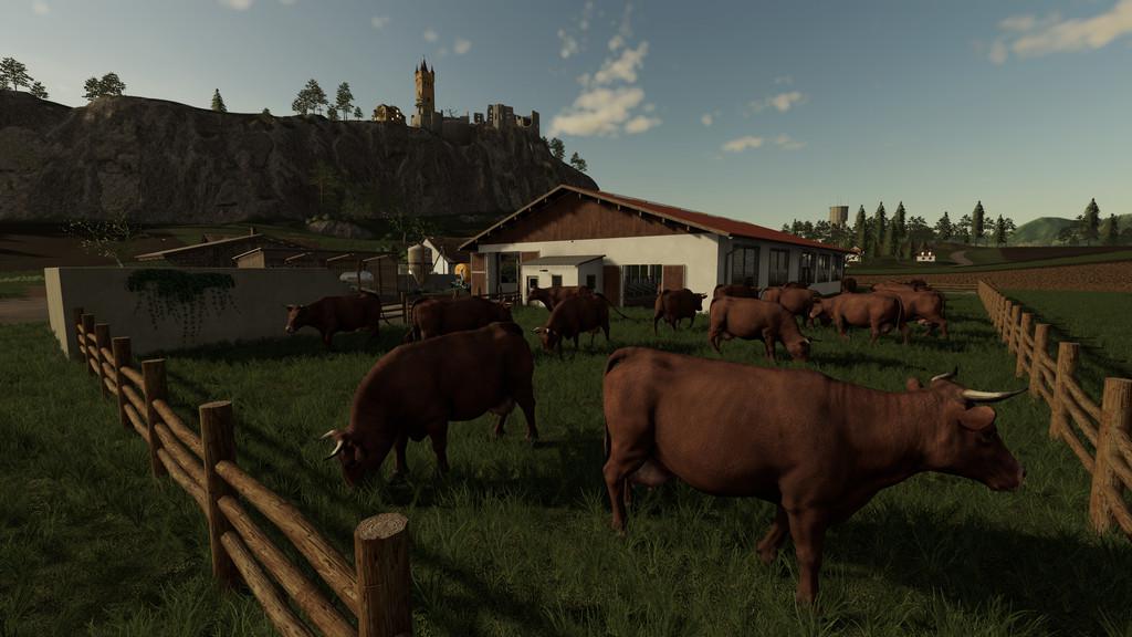 FS19 - German Cow Barn V1.1