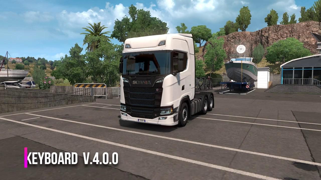 ETS2 - Realistic Steering with Keyboard – Improved Update V4.0 (1.37.x)