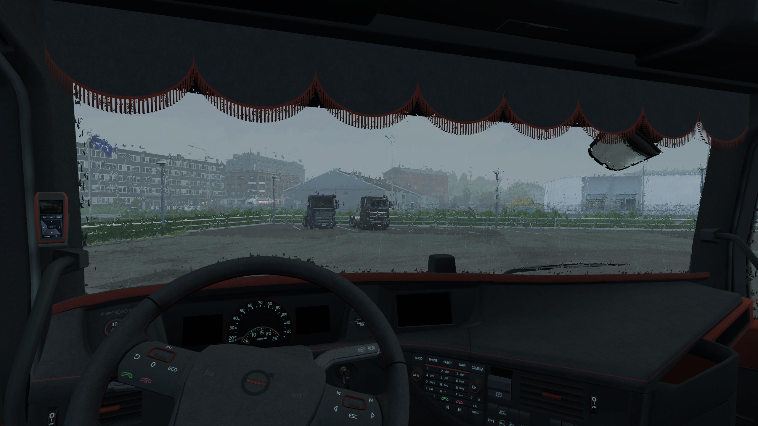 ETS2 - Volvo FH 2012 Black & Amber Interior (1.36.x)