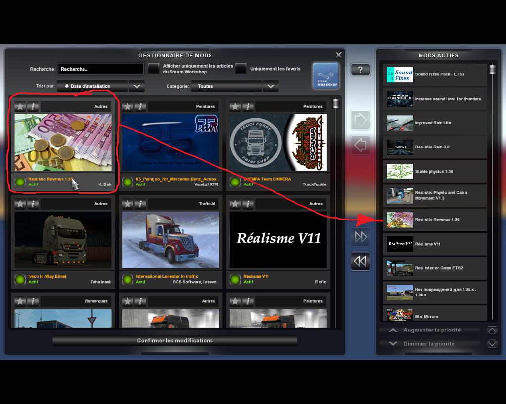 ETS2 - Realistic Revenus V1.0 (1.36.x)