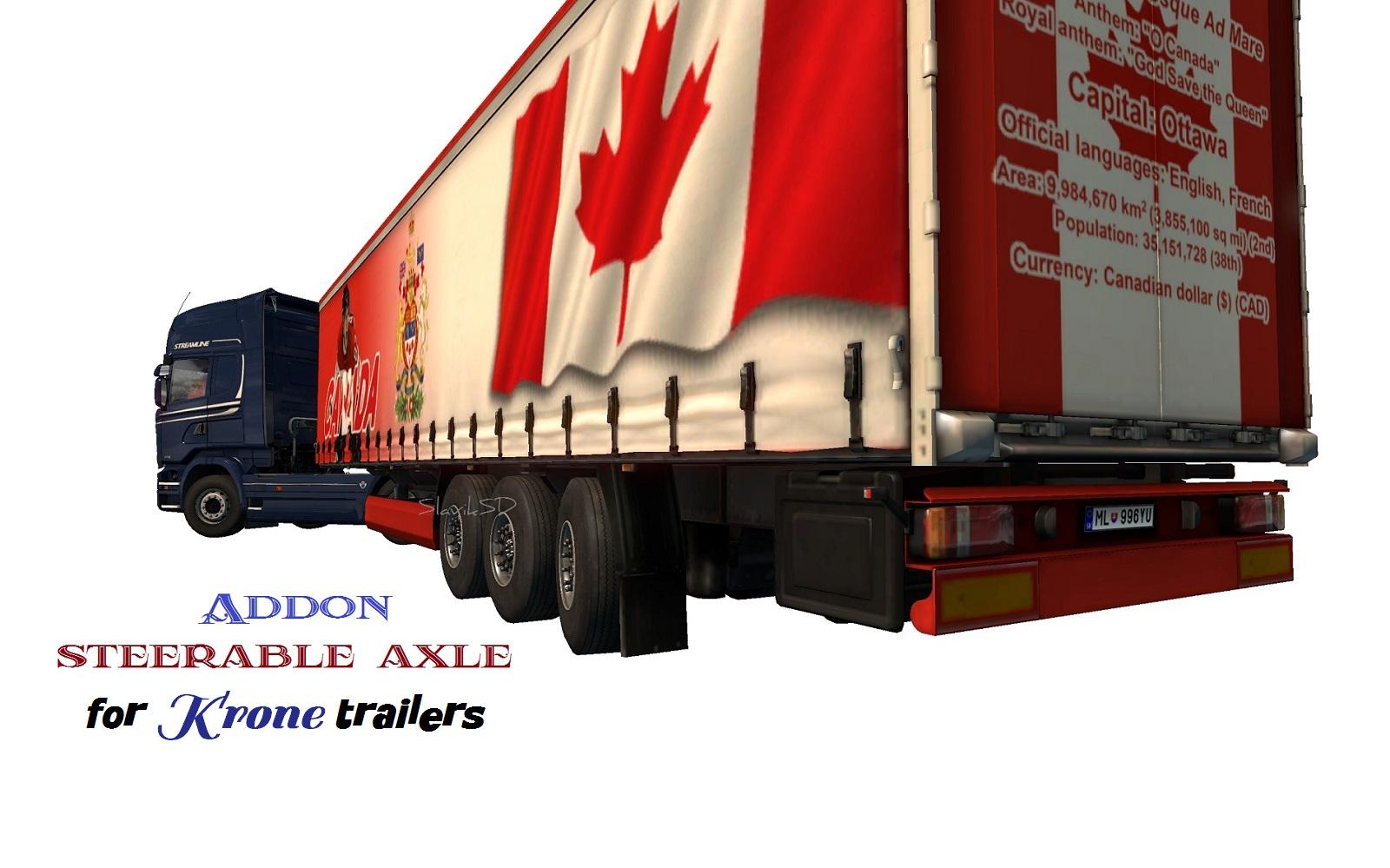 ETS2 - Steerable Axle for Krone V1.0 (1.36.X)