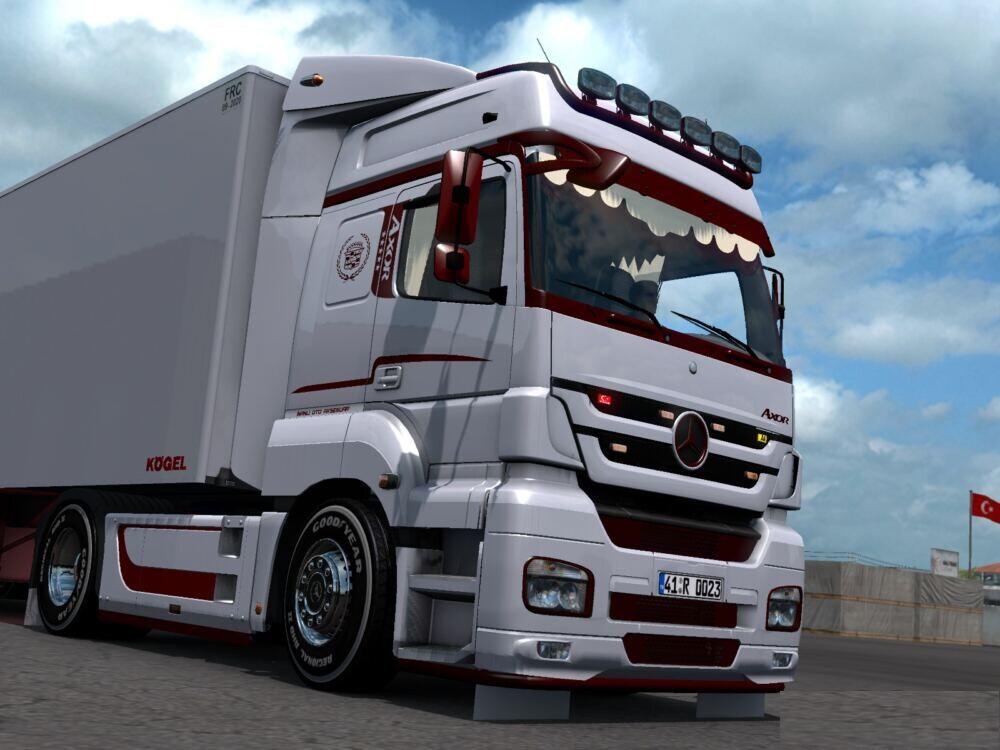 ETS2 - Mercedes-Benz Axor Custom + Trailer (1.39.x)