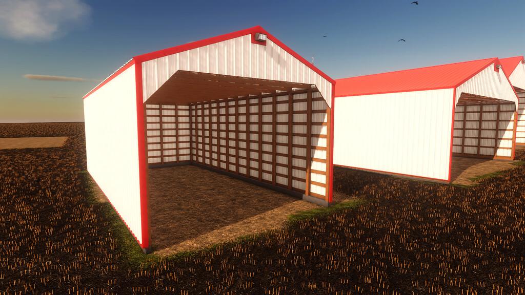 FS19 - Placeable Hay Shed Pack V1.0
